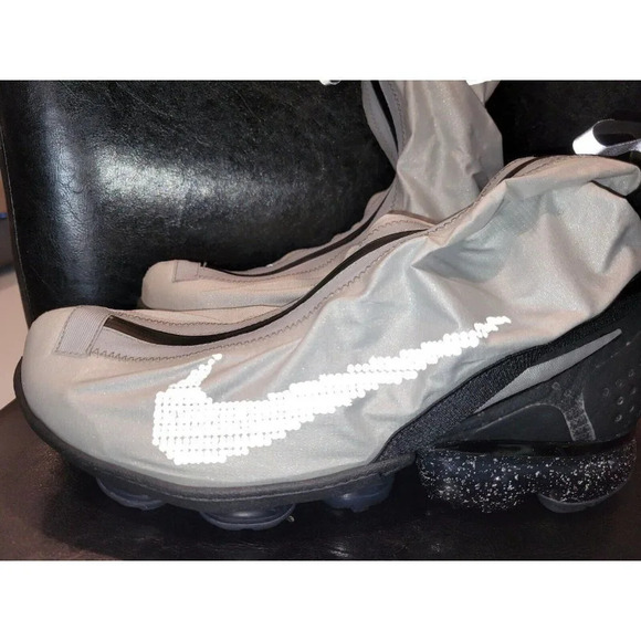 Nike Air VaporMax FlyKnit Gator ISPA Black Silver - Men- Size 7.5 - Brand New - Picture 16 of 16